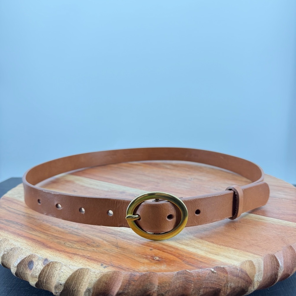 Treasure & Bond brown leather Belt sz‎ S fits 29.5-35.5” waist hold buckle